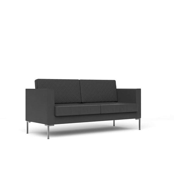 Диван 3-местный Мальта / Malta malta-3 экокожа темно-серая CN1118 - Вид 1