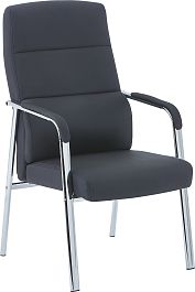 Кресло Everprof City Экокожа Черный - Фото предпросмотра