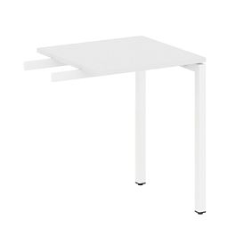 Metal System Quattro Приставной элемент на П-образном м/к 40БП.ПР-1 Белый/Белый металл 600*600*750 - Фото предпросмотра