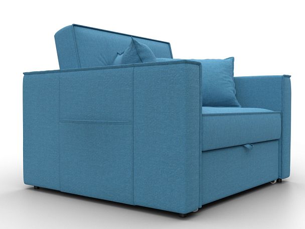 Кресло-кровать Лига-104 (80) Рогожка голубой - Вид 3