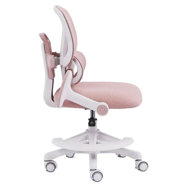 Кресло детское с подставкой для ног BRABIX KIDS "MG-220", сетка/ткань TW, розовое, 533314 - Вид 7