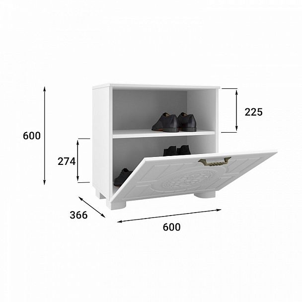 Тумба для обуви Монблан МБ-32К - Вид 5