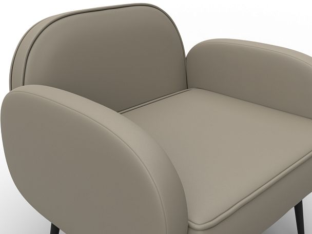 Кресло Лига-086 Экокожа бежевый - Вид 4