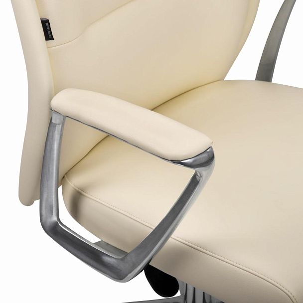 Кресло BRABIX PREMIUM Adept EX-752, синхромеханизм, алюминий, экокожа, бежевое, 532931 - Вид 9