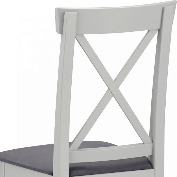 Комплект деревянных стульев с мягким сиденьем Бергольф Серый/Серый велюр, 2 шт. - Вид 9