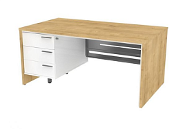 Стол письменный YAPPI П34КМ Л/П дуб арлингтон - Фото предпросмотра