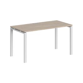 Стол Sigma 1600х700х750 / профиль: 60х30 белый; столешница: дуб светлый - Фото предпросмотра