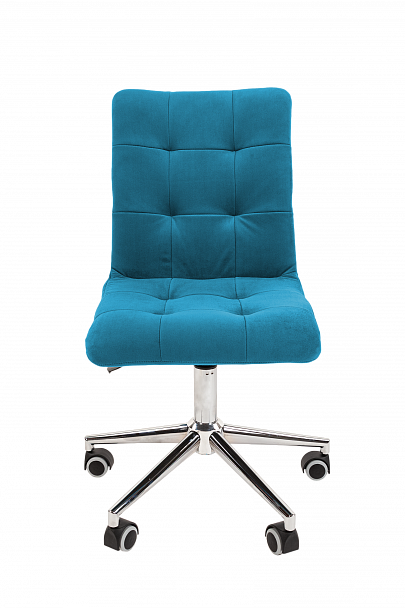 Кресло CHAIRMAN 030, крестовина хром, ткань велюр, бирюзовый - Вид 3
