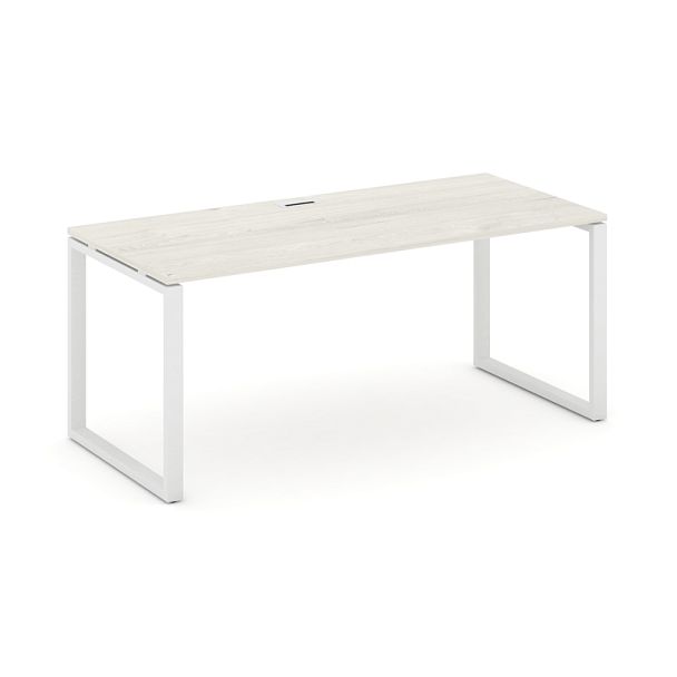 Style Project Direct Direct Стол письменный SN-6O.SR-014.M Дуб Наварра/Металл Белый 1580*700*750 - Вид 1