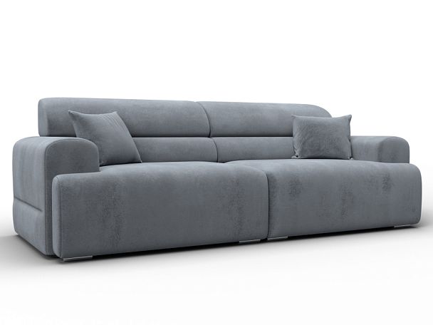 Диван прямой Лига-109 НПБ Велюр серый - Вид 1