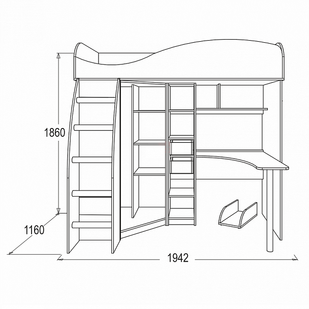 Детская "Омега 9" МДФ - Вид 2