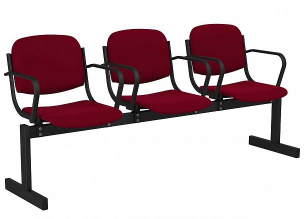 3-местный, мягкий, не откидной, с подлокотниками "253ОМ" - Вид 2