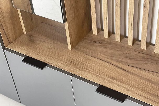 Бери Прихожая MPR-021.2564 дуб крафт золотой/графит - Вид 7