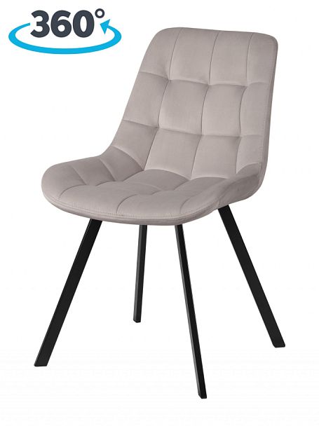 Комплект стульев поворотных Эйден М, Confetti silver/черный, 3 шт. - Вид 1