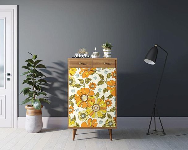 Комод Berber два ящика и дверки 47 принт арт BB46/Print_47 - Вид 4