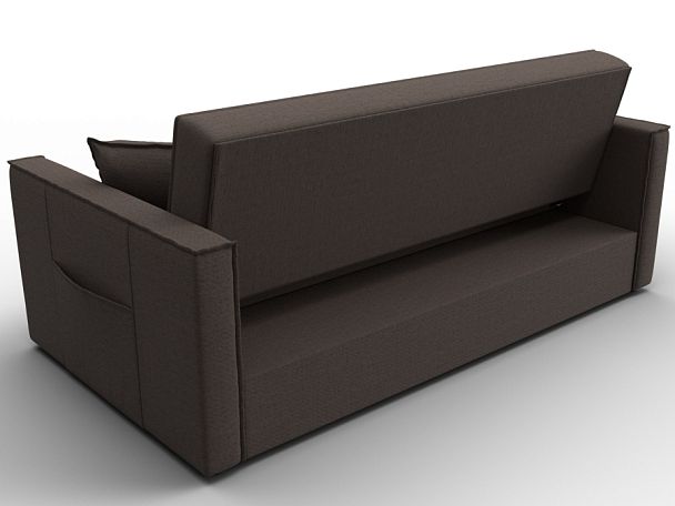 Диван прямой Лига-104 (160) Рогожка коричневый - Вид 5