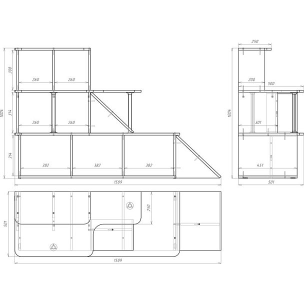 Игровой уголок Автосалон, цветной - Вид 2