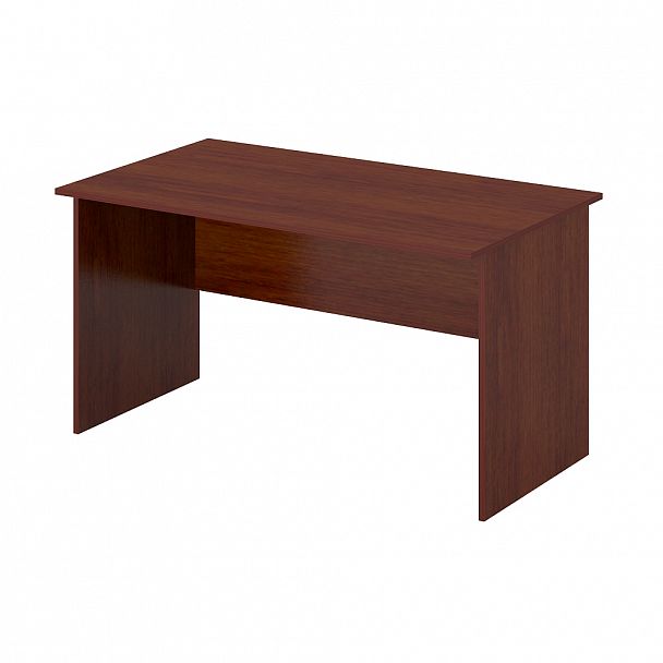 Стол офисный рабочий "Логистика" ПК-ЛОГ-СТ140Х80Д/18-В1-34 миланский орех темный - Вид 1