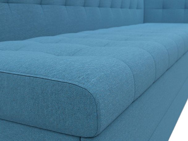Диван кухонный Бриз с углом справа Рогожка голубой - Вид 4