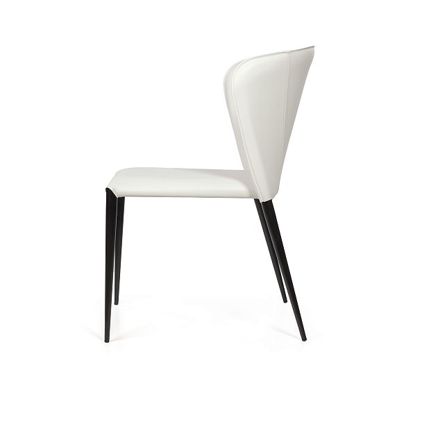 Стул Albert, кожа белый - Вид 4