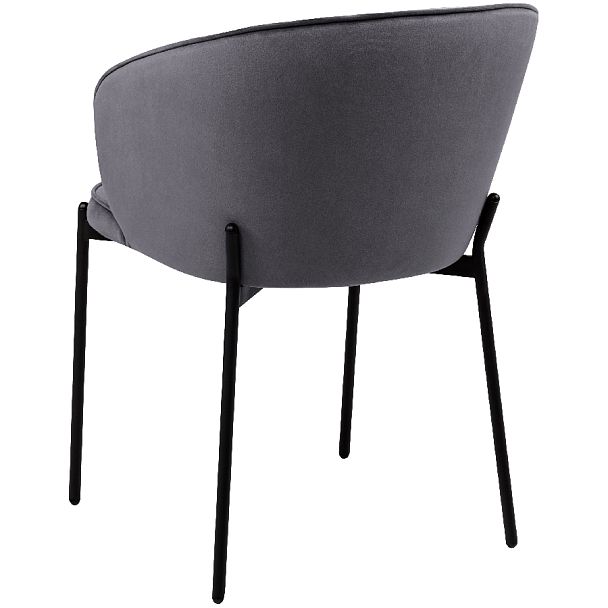 Комплект кухонных стульев Миэль серый велюр/черный, 2 шт. - Вид 5