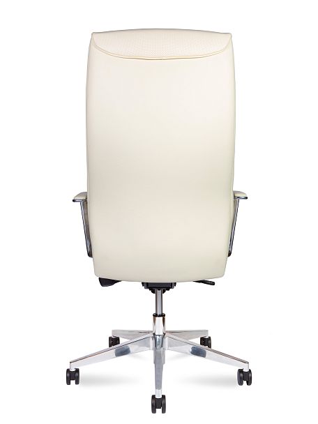 Кресло офисное / Harvard ivory / алюминиевая  база  / бежевая экокожа - Вид 5