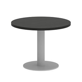 Home Office Стол журнальный круглый VR.SP-5-60.1G Суар тёмный/Серый металл 600*600*450 - Фото предпросмотра