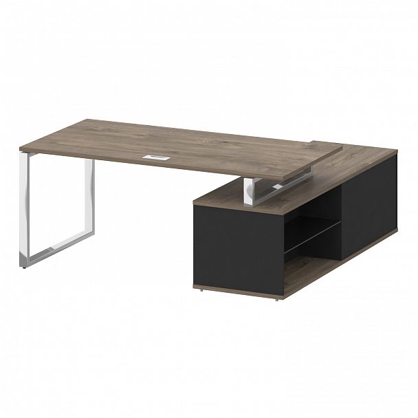 Стол с опорной греденцией "Shift" SK.SRG-180 дуб мали/антрацит - Вид 4