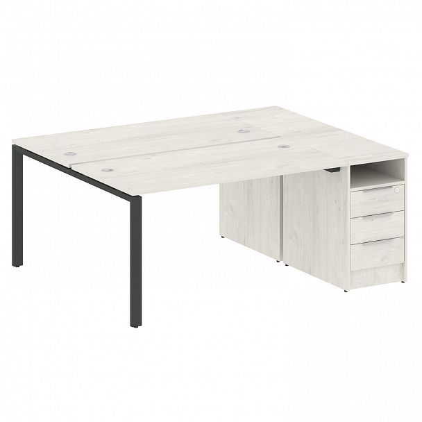 Рабочая станция "Metal System" БП.РС-СТП-2.3 дуб наварра/антрацит - Вид 1