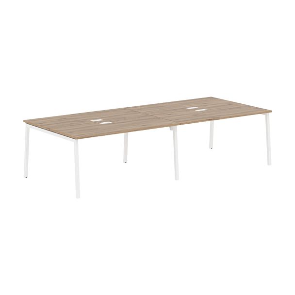 Стол 4-х местный ELWST 3113 Дуб Денвер светлый/Белый 3126х1346х750 EDIS - Вид 1