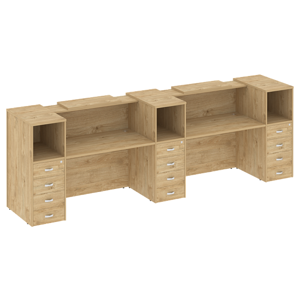 Ресепшн "Onix" O.R-K-13 тиквуд светлый/белый - Вид 1