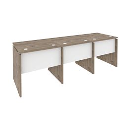 Onix Рабочая станция O.RS-3.0.7 Тиквуд темный/Белый бриллиант 2340*720*750 - Фото предпросмотра