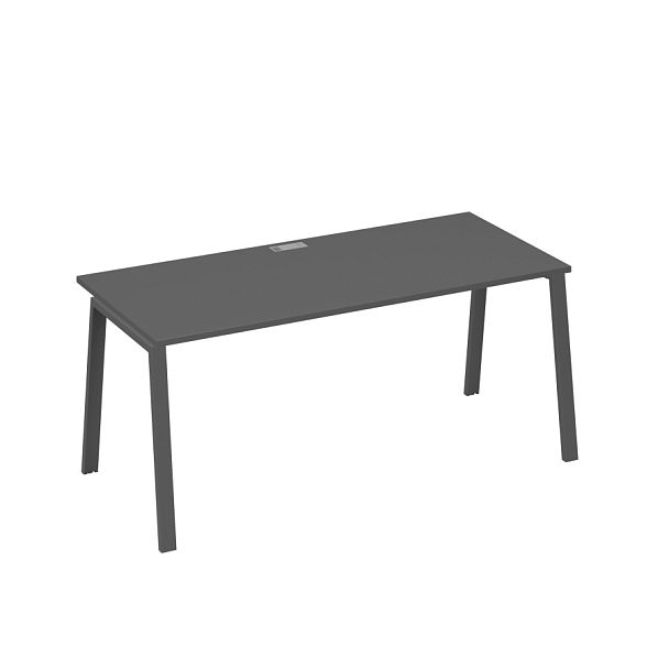 Стол письменный на металлокаркасе TRE A4 А4 Б3 026 БП антрацит премиум / металлокаркас антрацит - Вид 1