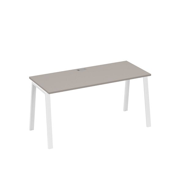 Стол письменный на металлокаркасе TRE A4 А4 Б3 015 БП мокко премиум / металлокаркас белый - Вид 1