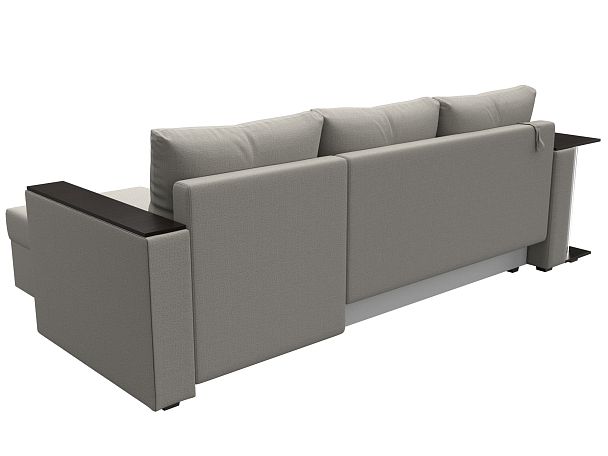 Диван угловой Атланта Лайт правый угол Рогожка бежевый - Вид 5