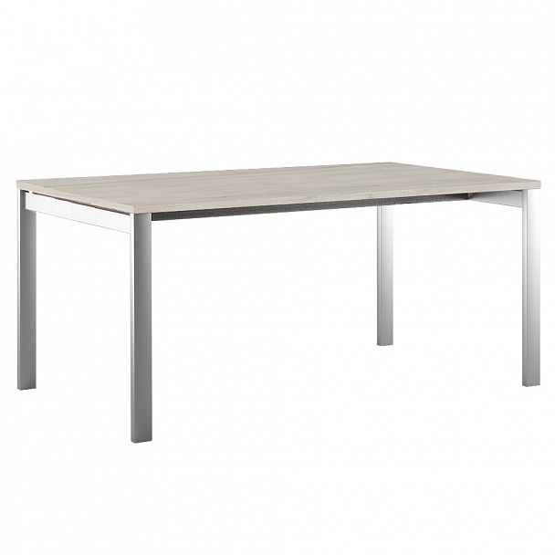 Стол руководителя на металлоопорах Tess 180x90x75 светлый дуб - Вид 1