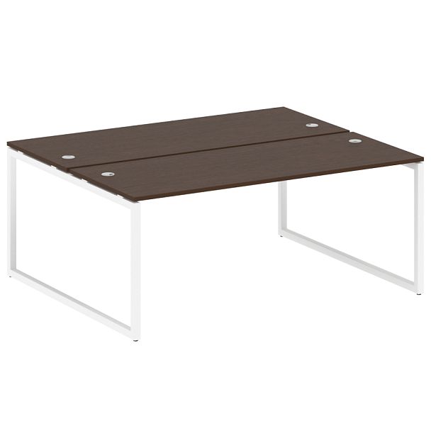 Metal System Quattro Р. ст. на О-образном м/к 40БО.РАС-СП-2.5 Венге/Белый металл 1800*1475*750 - Вид 1