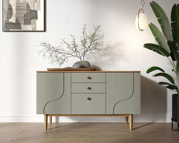 Комод с двумя дверками и ящиками Arka AR04-F2 - Вид 4