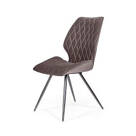 Стул Flash ромб, бархат антрацит 14 - Фото предпросмотра