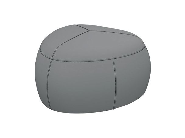 Пуф СТОУН СТ-95 85х85х45h Oregon 17 (кожзам) серый "Пуфы и банкетки"  ТК-002920003513 серый - Вид 1