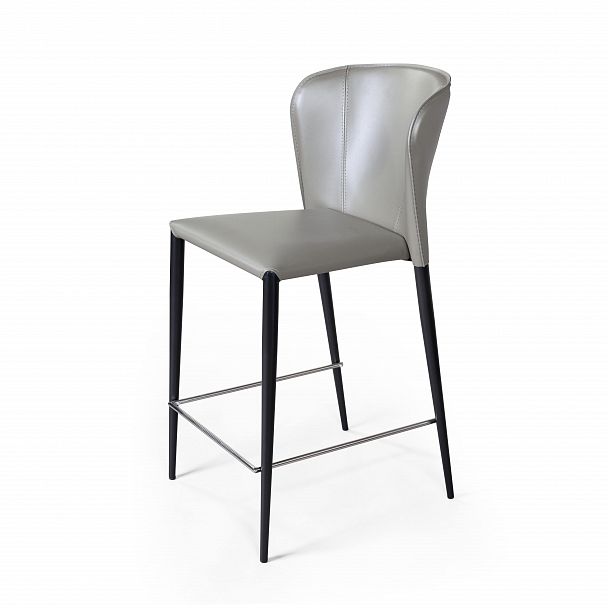 Стул полубарный Albert, кожа тауп - Вид 7