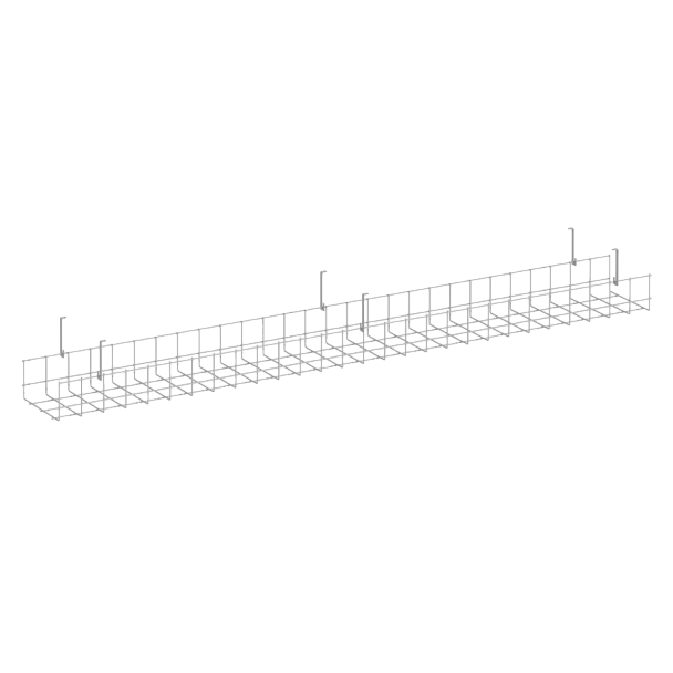 Кабель-канал сетчатый широкий KK-S-140 Металл Антрацит 1405*181*154 - Вид 1