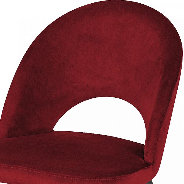 Комплект кухонных стульев Рэди бордовый велюр/черный, 4 шт. - Вид 6