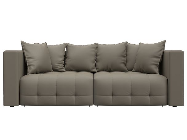 Диван прямой Лига-052 НПБ Экокожа бежевый - Вид 2