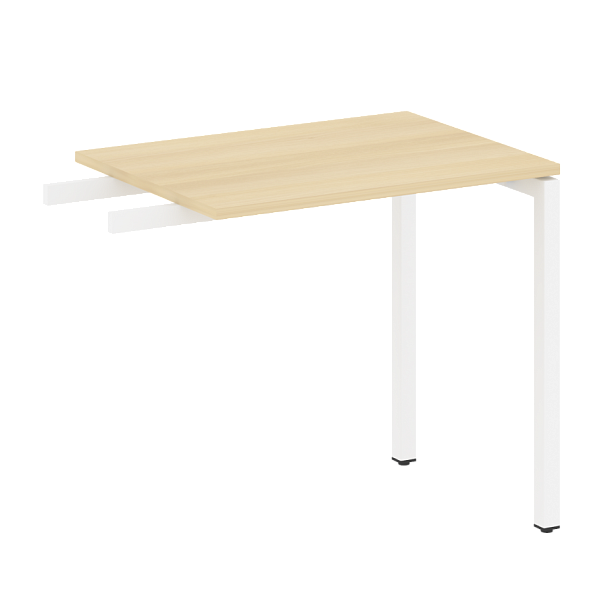 Metal System Quattro Приставной элемент на П-образном м/к 40БП.ПР-2 Акация/Белый металл 800*600*750 - Вид 1