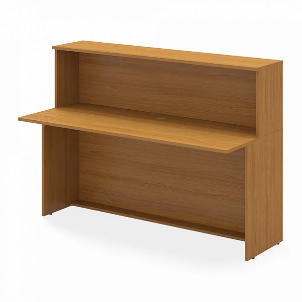 Стойка-ресепшн "Система-M" ПК-УНФО-СКР160х70-В1-24 ольха;ольха шагрень - Вид 1