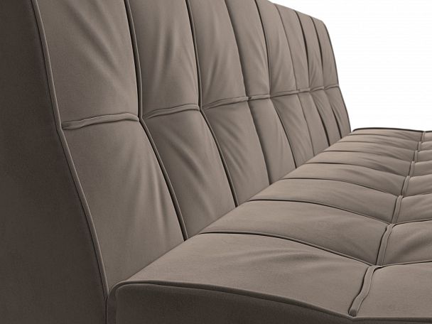 Прямой диван Винсент (полностью велюр коричневый) - Вид 4