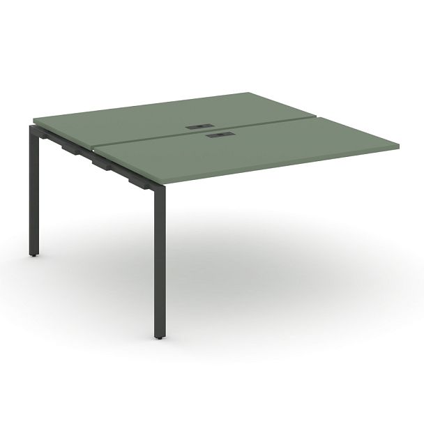 Concept Двойной наборный элемент рабочей станциии CN.DNRS-004 Кобо/Металл Антрацит 1580*1480*750 - Вид 1