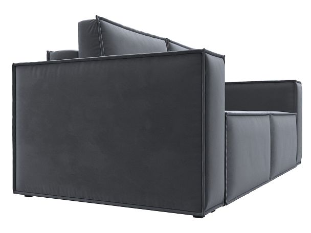 Диван прямой Куба мини Велюр серый - Вид 3