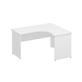 Стол эргономичный правый Комфорт К.124 белый премиум - Фото предпросмотра